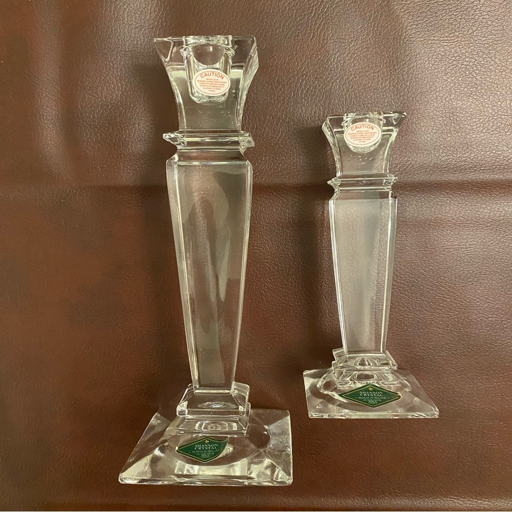Shannon Crystal Designs of Ireland Candle Holders